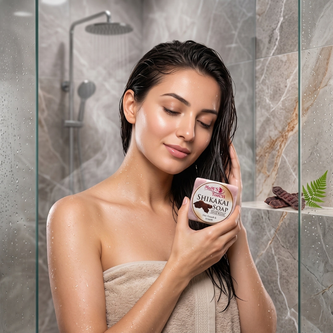 MoM'S TouCH ® SHiKAKAi SoAP™ | HAiR GRoWTH & SMooTH | HAiR WASH | 90gm |