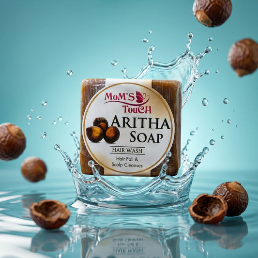MoM'S TouCH ® ARiTHA SoAP™ | HAiR FALL & SCALP CLeANSeS | HAiR WASH | 90gm |