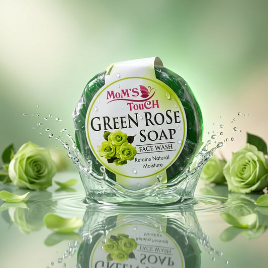MoM'S TouCH ® GReeN RoSe SoAP | ReTAiNS NATuRAL MoiSTuRe | FACe WASH | 50gm |