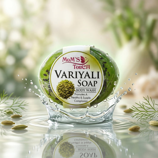 MoM'S TouCH ® VARiYALi SoAP | PRoMoTeS A HeALTHY & SuPPLe CoMPLeXioN | WiTH VITAMIN-E & NEEM EXTRACT | BoDY WASH | 90gm |