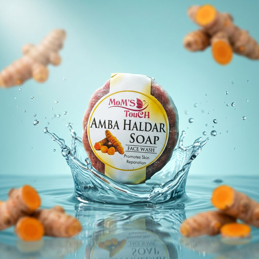 MoM'S TouCH ® AMBA HALDAR SoAP | PRoMoTeS SKiN RePARATiON | FACe WASH | 50gm |