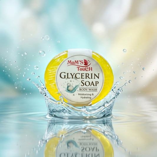 MoM'S TouCH ® GLYCeRiN SoAP | MoiSTuRiZiNG & HYDRATiNG | WiTH VITAMIN-E & NEEM EXTRACT | BoDY WASH | 90gm |