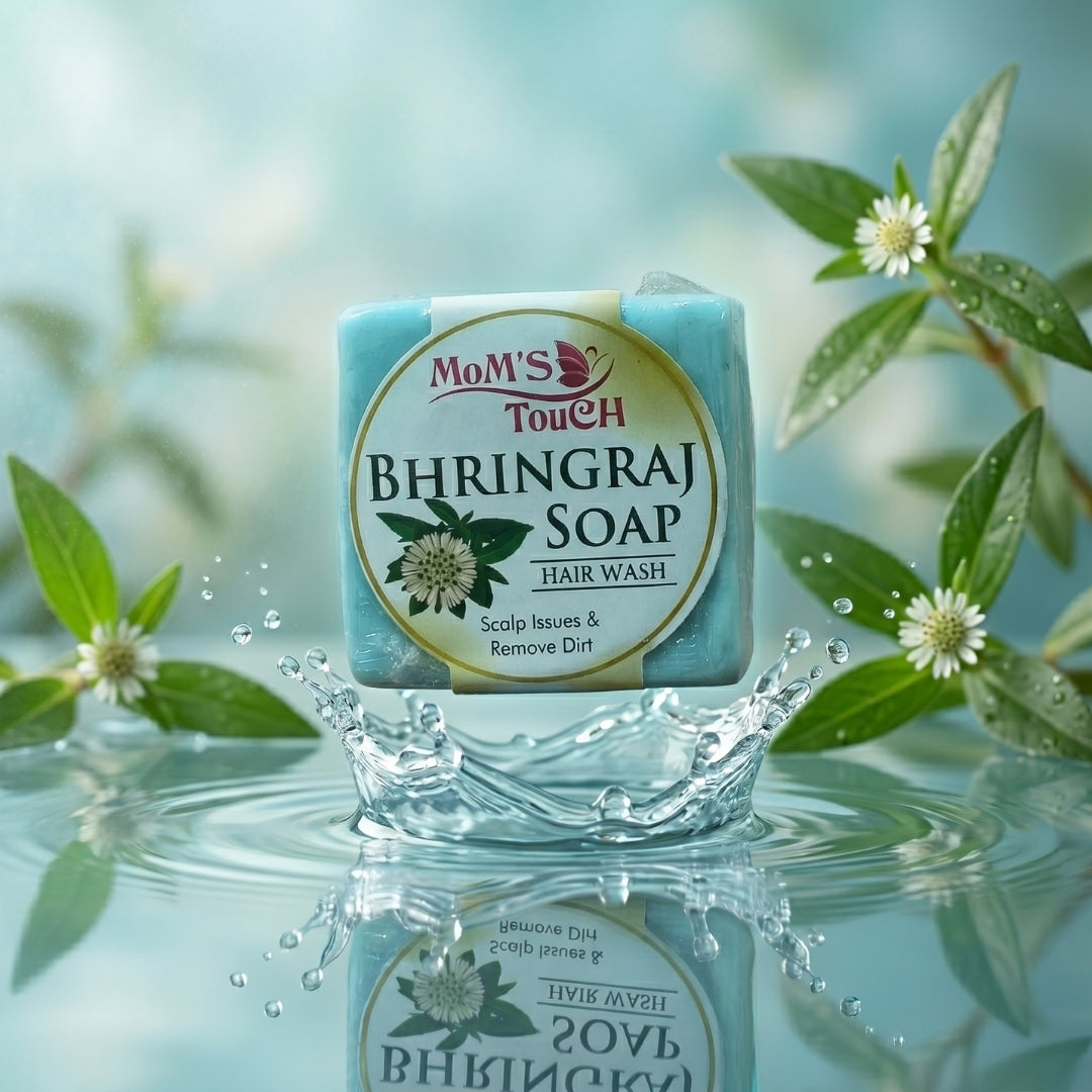 MoM'S TouCH ® BHRiNGRAJ SoAP™ | SCALP iSSUeS & ReMoVe DiRT | HAiR WASH | 90gm |