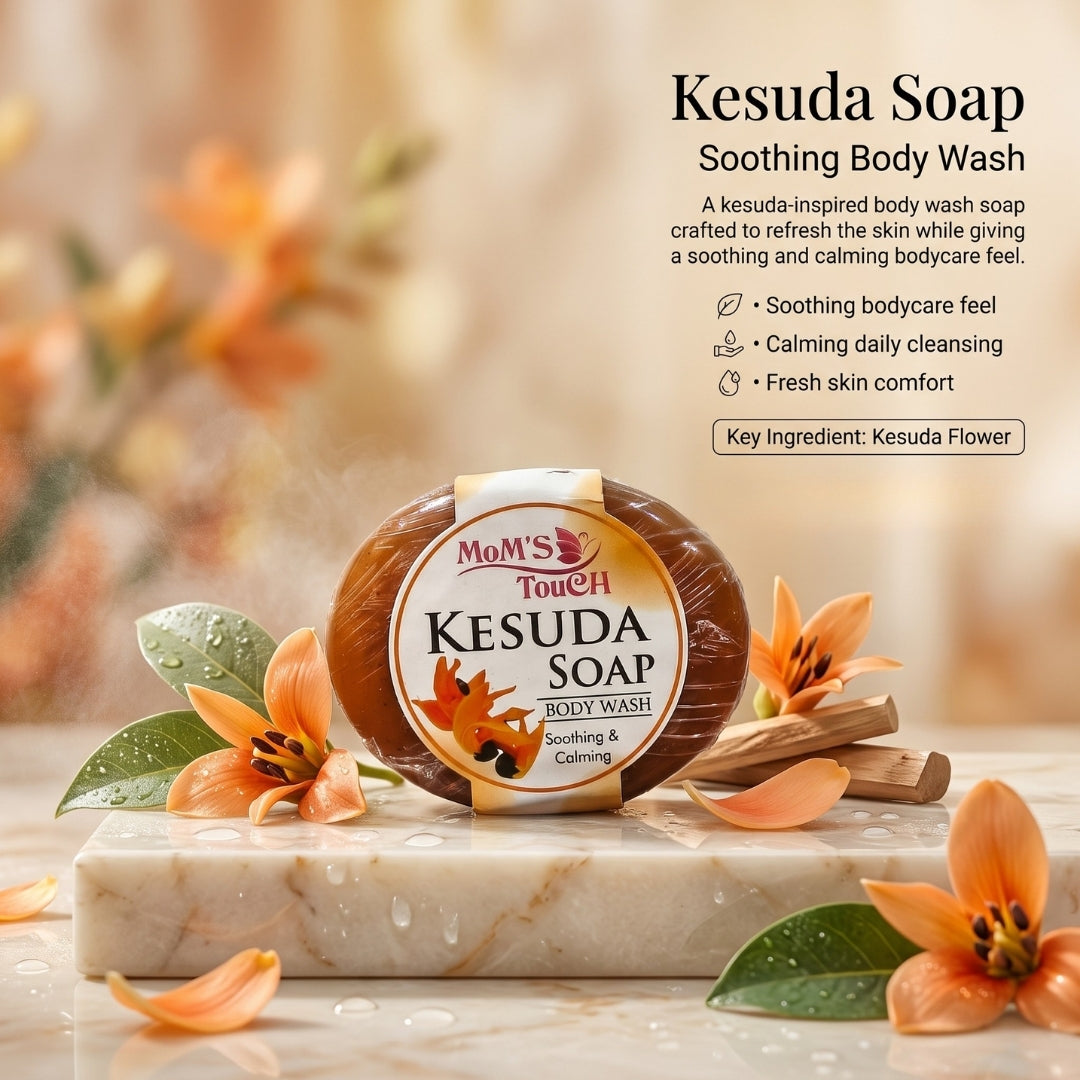 MoM'S TouCH ® KeSuDA SoAP | SooTHiNG & CALMiNG | WiTH VITAMIN-E & NEEM EXTRACT | BoDY WASH | 90gm |