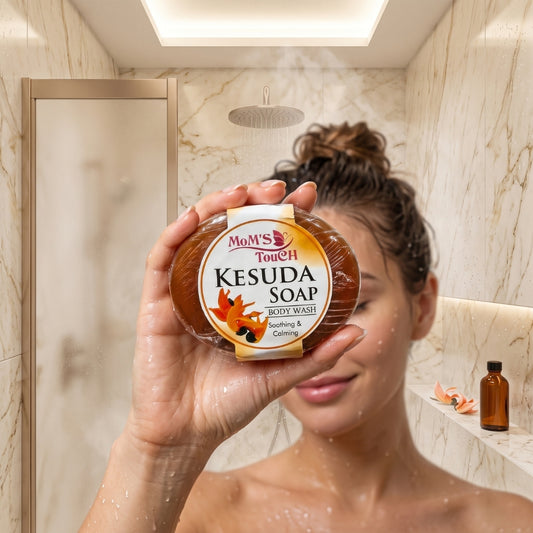 MoM'S TouCH ® KeSuDA SoAP | SooTHiNG & CALMiNG | WiTH VITAMIN-E & NEEM EXTRACT | BoDY WASH | 90gm |