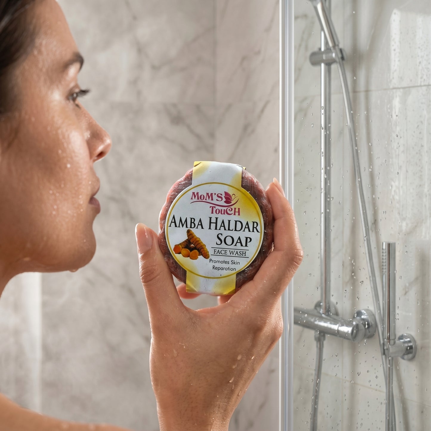 MoM'S TouCH ® AMBA HALDAR SoAP | PRoMoTeS SKiN RePARATiON | FACe WASH | 50gm |