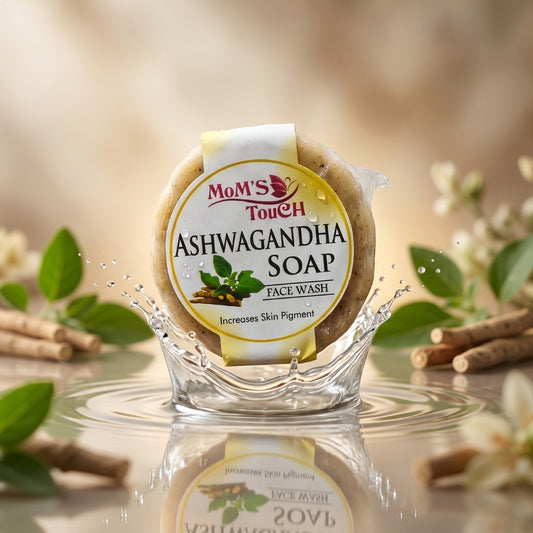 MoM'S TouCH ® ASHWAGANDHA SoAP | iNCReASeS SKiN PiGMeNT | FACe WASH | 50gm |
