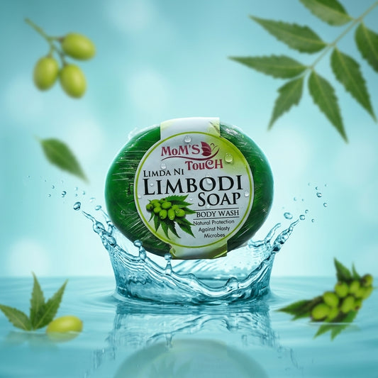 MoM'S TouCH ® LiMDA Ni LiMBODi SoAP | NATuRAL PRoTeCTiON AGAiNST NASTY MiCRoBES | WiTH VITAMIN-E & NEEM EXTRACT | BoDY WASH | 90gm |